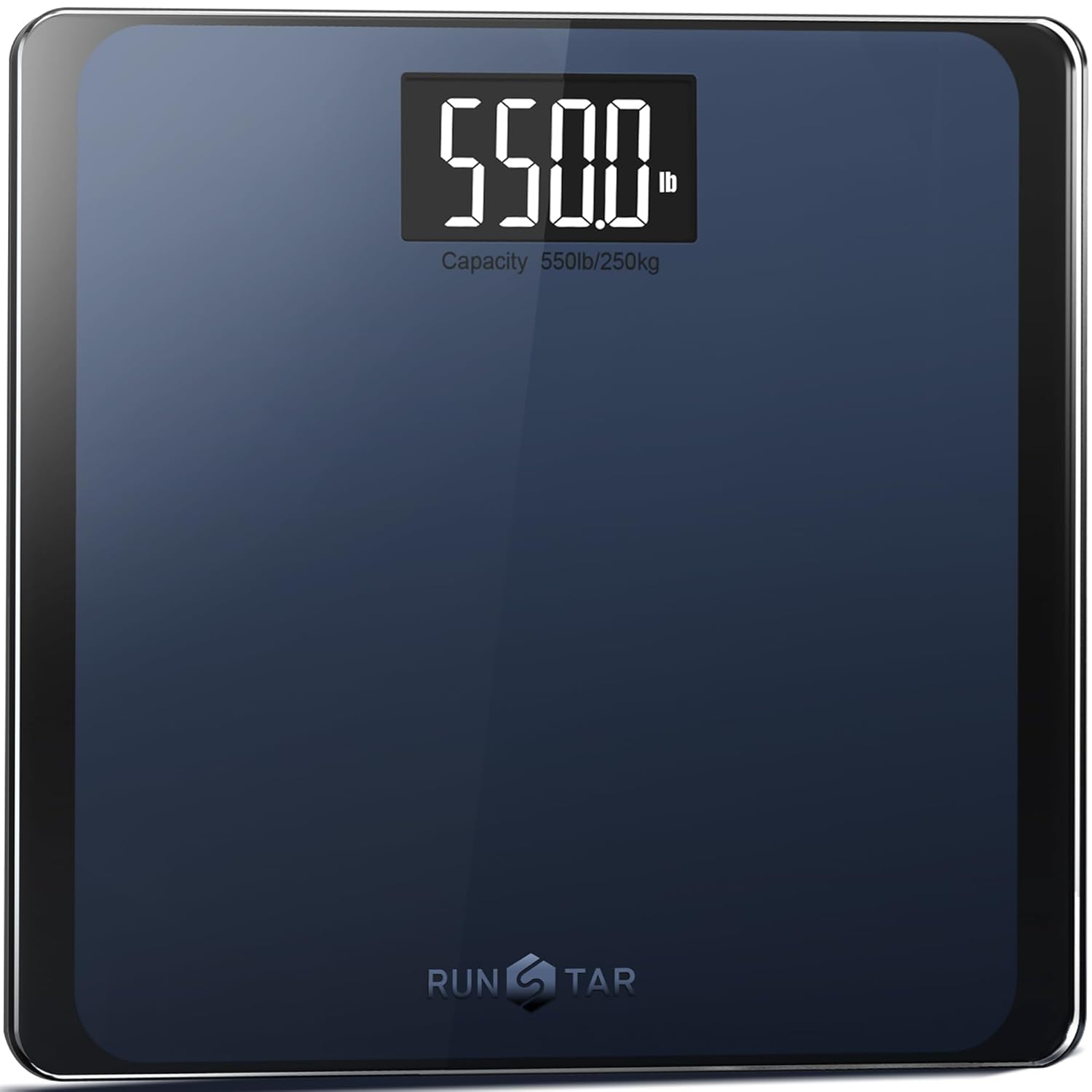 Digital Bathroom Scales 550lb with Ultra-Large Platform and Large LCD Display, High Precision Bathroom Scales with Extra High Capacity