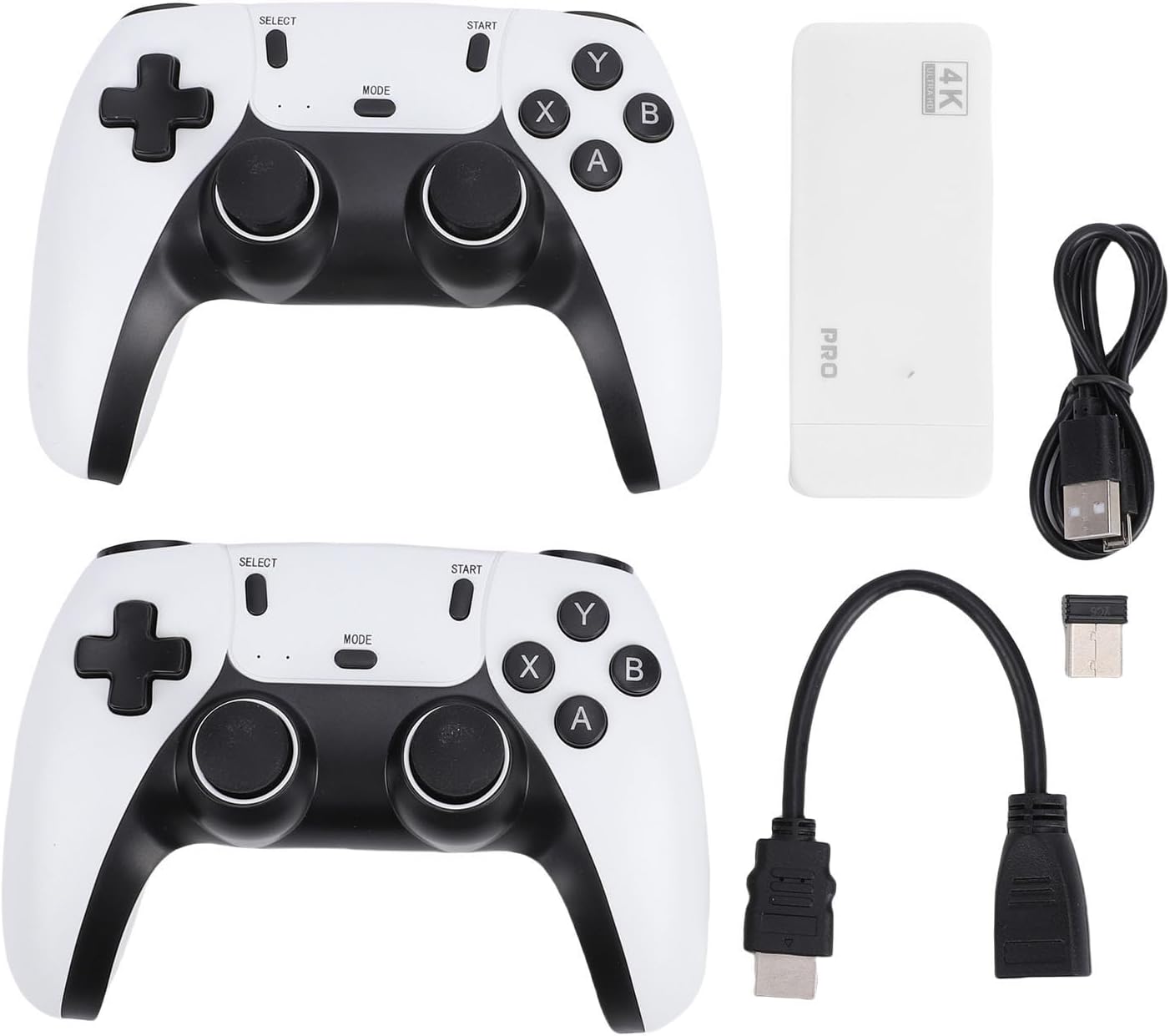 CHICIRIS Wireless Game Console Dual Controller Over 12000 Games 4K Output Retro Game Console Stick for TV Project Display