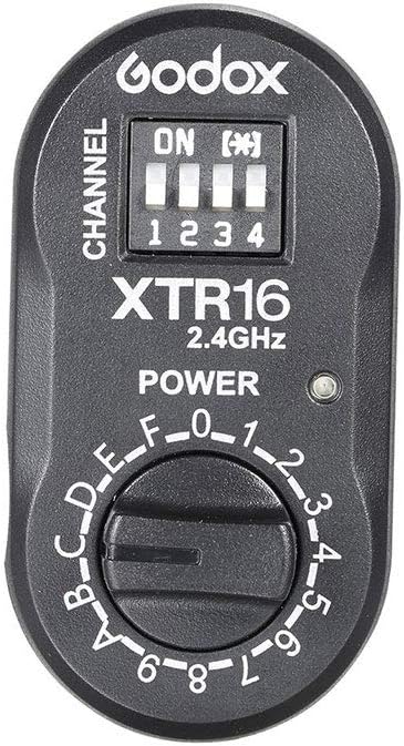 Godox 16 Channels XTR-16 Flash Trigger Receiver Remote Control 2.4G Wireless for Godox/Neewer Witstro Speedlite AD180 AD360 (XTR-16)