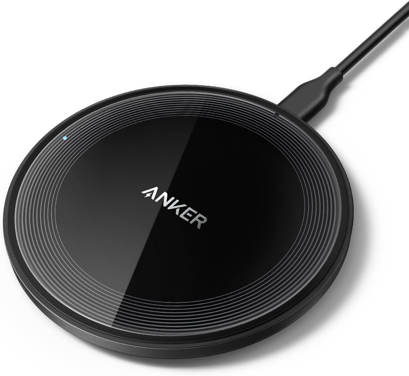 Anker 315 Wireless Charger (Wireless Charger), Max Power 10W, Compatible with iPhone 14/13 Series, Samsung S22, AirPods Pro 2, Samsung Buds, Google Buds and More (without Power Supply)