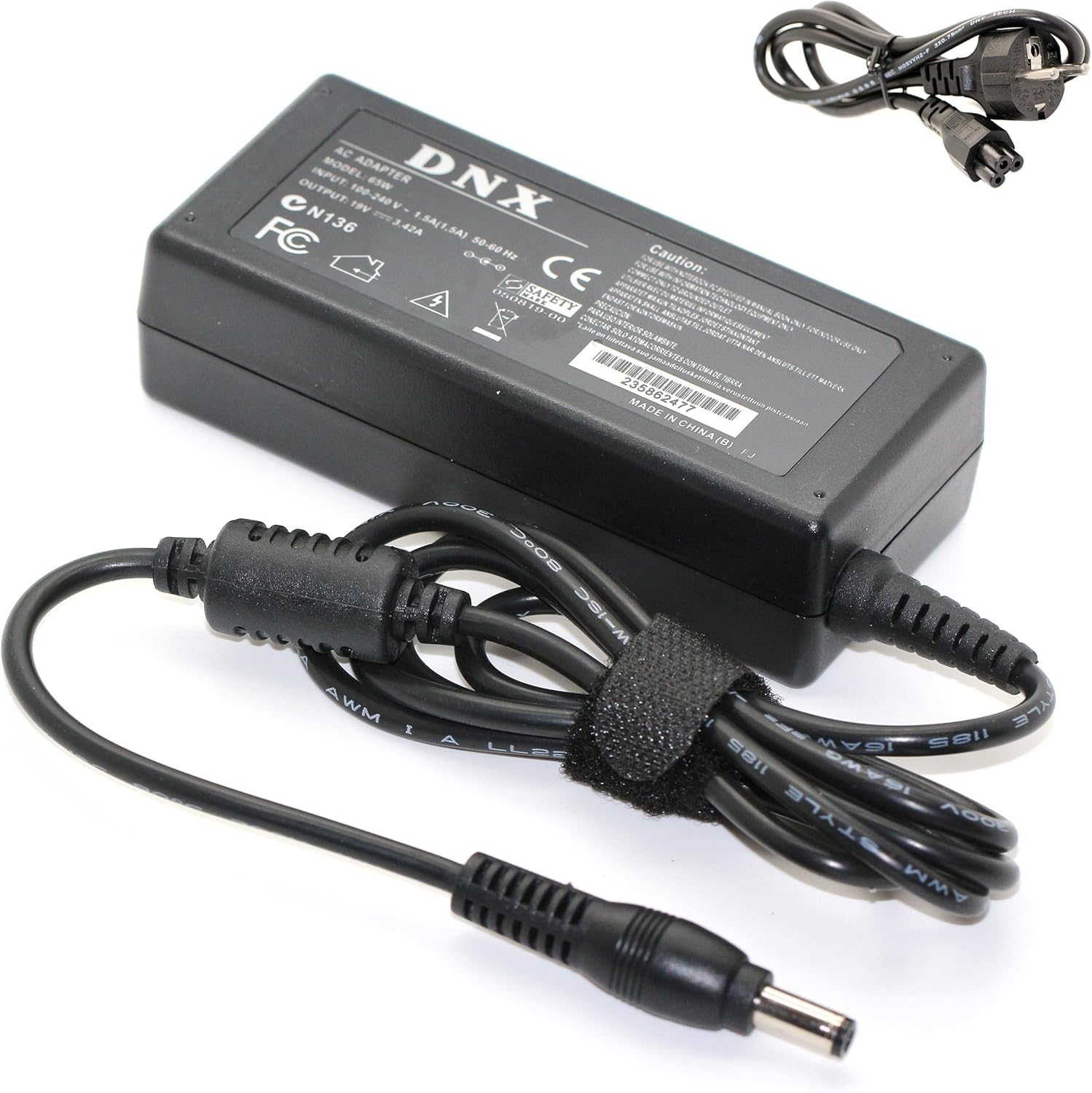 Charger for MSI CR700 / CR700X / CR720 / CX410 / CX413 / CX420 / CX420MX / CX480 / CX500 / CX600 / CX605 / CX605M / CX605X Series - 19V 3.42A 0.42A 217 x 2.5 mm