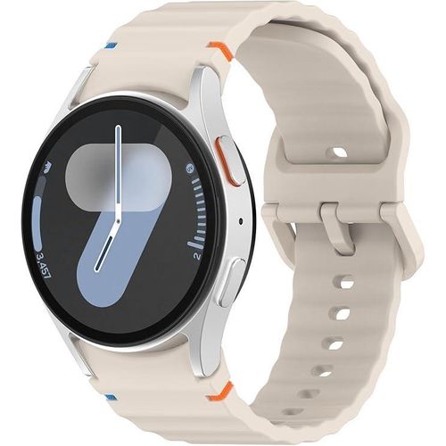 product_image_name-Generic-Bracelet en Silicone pour Samsung Galaxy Watch 7 FE 6 4 Classic 5 Pro 44mm 40mm 43mm 47mm 45mm S/M/L rechange Band Strap Galaxy Watch6 7 - Beige-1
