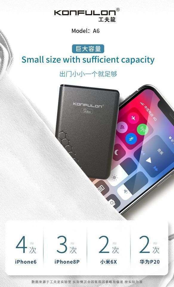 konfulon A6Q discount product Power bank 10000Mah 20000 Mah Pd20W Qc22.5W Fast Charging Small POWERBANK WAFFIR.MA 11