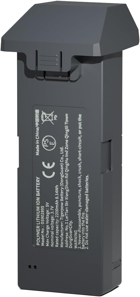 TL16LCD Battery for Drone 3.7V 2200mAh Li-ION Rechargeable with USB Cable 1pc