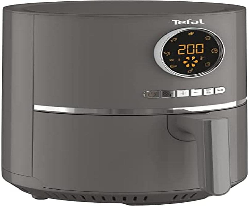 Tefal EY111B Ultra Fry Air Fryer Air Fryer Hot Air Fryer for Frying, Roasting, Grilling, Baking, 1.2kg for 6 People, 8 Cooking Programs, Digital Display, Economy