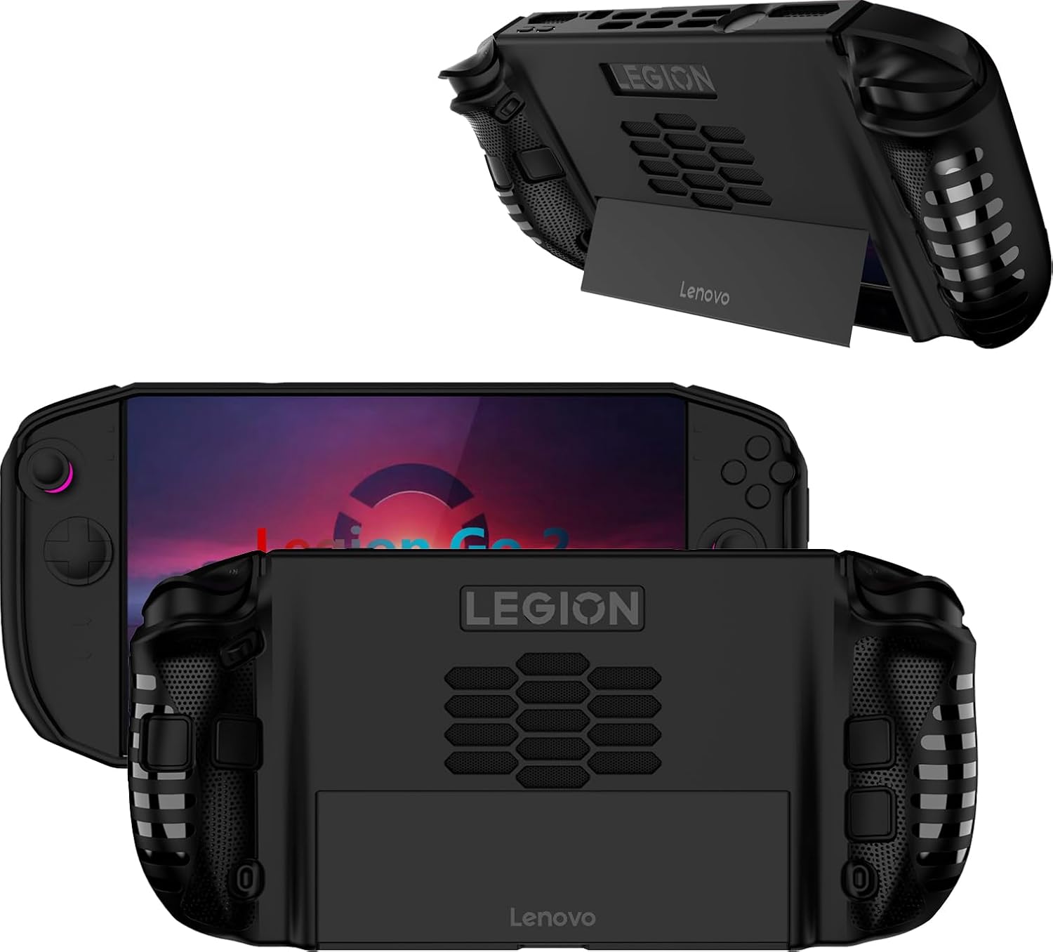 Case for Lenovo Legion Go 2, Ultra Thin TPU Anti-Scratch Anti-Drop Soft Silicone Shockproof Protection Case Cover for Lenovo Legion Go 2, Black