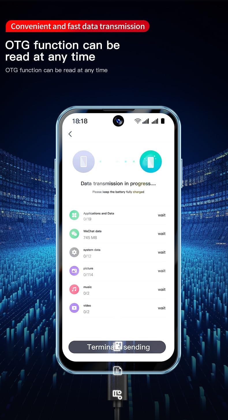 4G Mini Smartphone (Unlocked), Ideal for Children and Students, Small 3.9 Inch High Definition Backup Phone, Dual SIM Standby, Facial ID (32GB Blue)