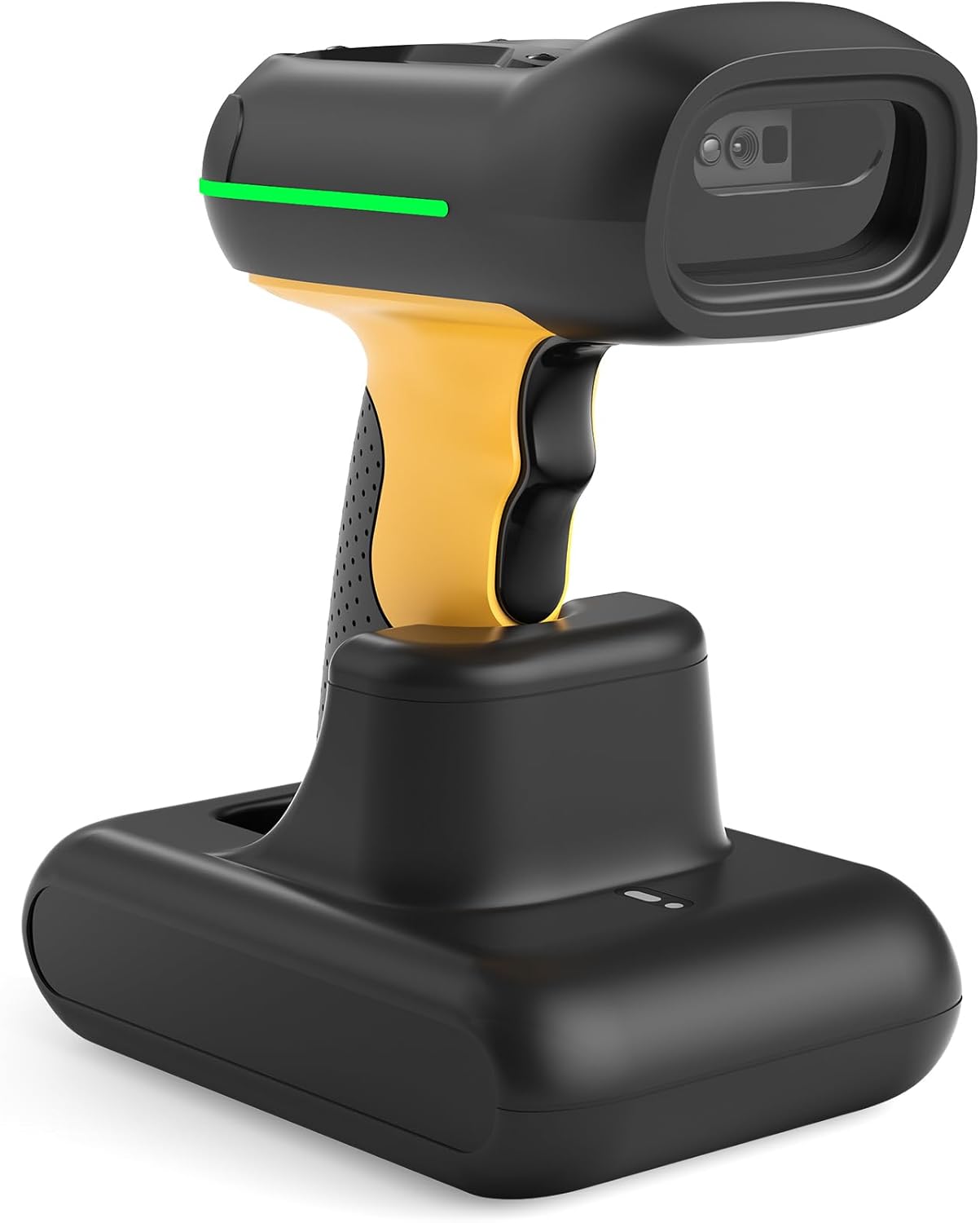 Inateck Industrial Barcode Reader Wireless 1D 2D QR Code, Barcode Shower with Charging Base, with Bluetooth and 2.4GHz Wireless and USB, IP67 Waterproof, 2600mAh, with APP and SDK, BCST-75S