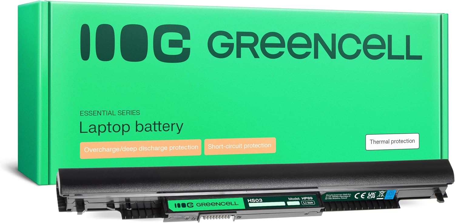 Green Cell HP HS03 HSTNN-LB6U HSTNN-PB6S 807956-001 Battery for HP 250 G4 250 G5 255 G4 255 G5 240 G4 240 G5 245 G4 245 G5 246 G4 256 G4 256 G5 4 3400 G3 346 G3 348 G3 Laptop Computer (2200mAh 11.1V)