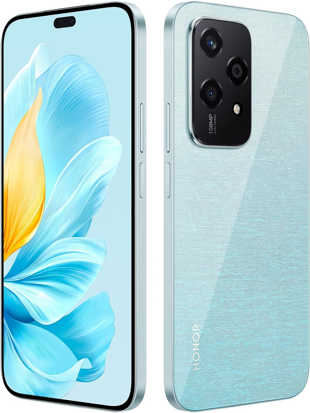 Honor 200 Lite 5G Smartphone, Triple Camera 108MP+5MP+2MP, MediaTek Dimensity 6080 (6nm), 8GB + 256GB Mobile Phones, AMOLED 6.7 inches, 4500mAh/Dual SIM/NFC/GPS,MagicOS 8.0/Android 14, Blue