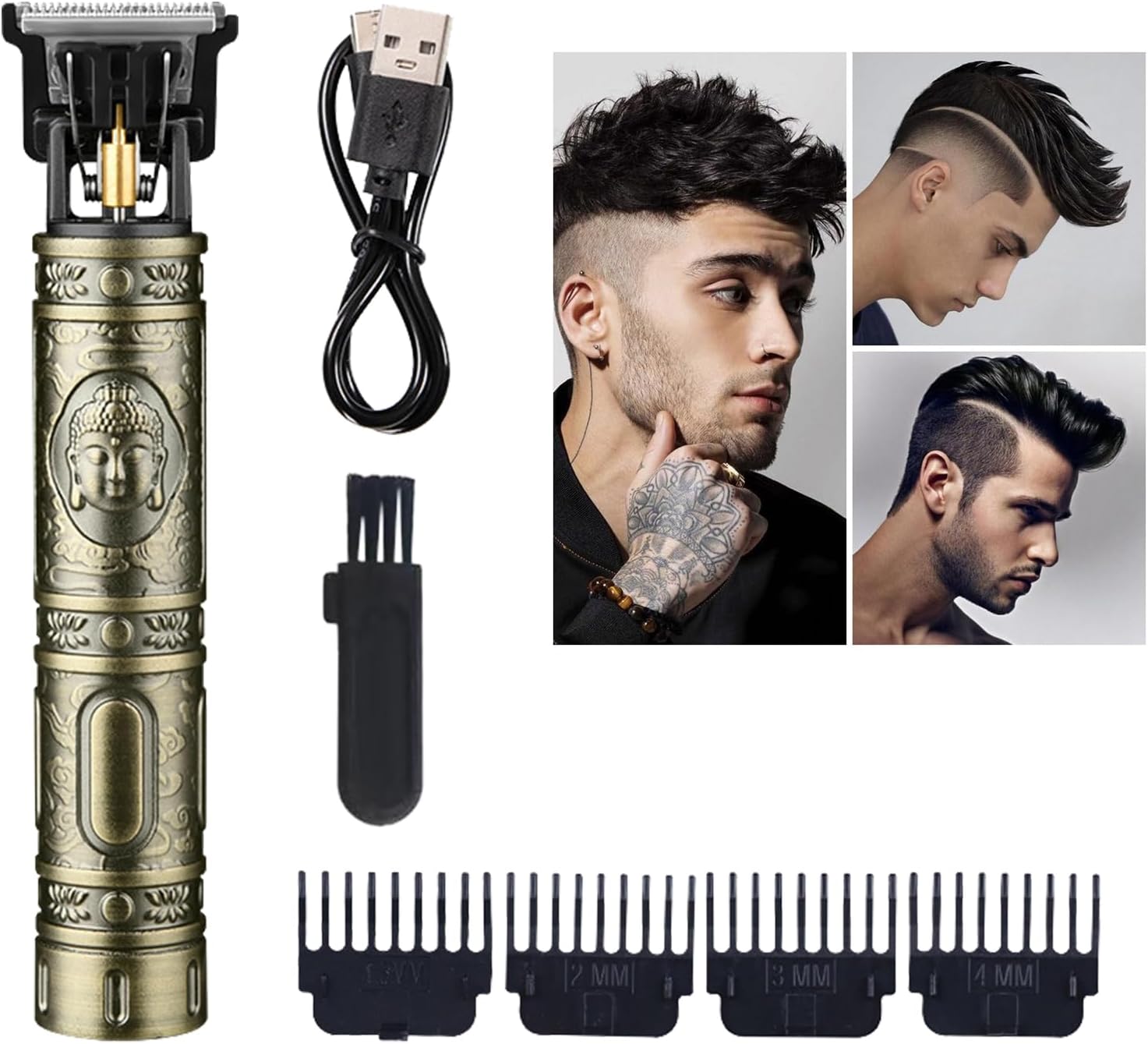 Men Hair Clipper,Professional Electric Beard Trimmer,Beard Trimmer With Professional Tools,Electric Shaver,Cordless Electric T Hair Clipper,Rechargeable Hair Clipper