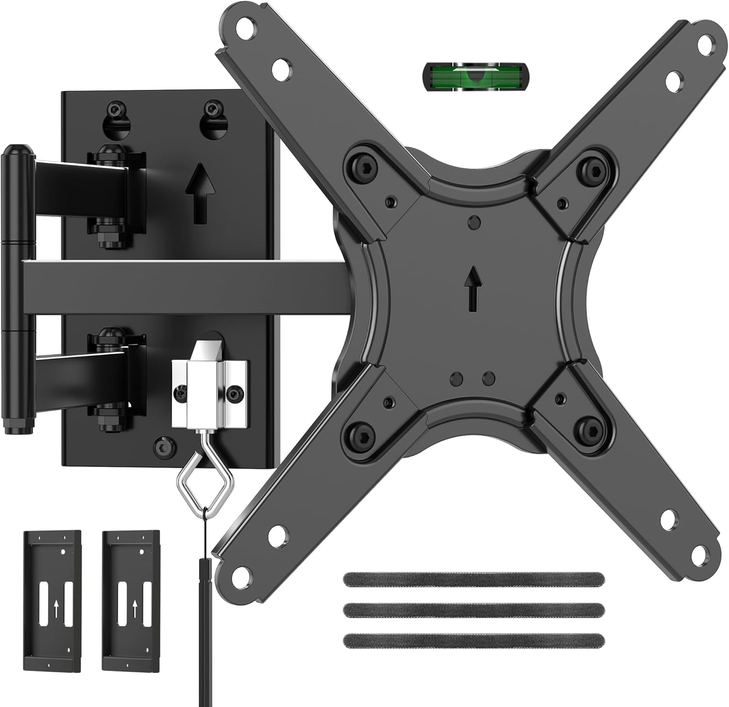 suptek 13 to 43 Inch Camper Van TV Bracket Full Motion Lockable VESA 200 x 200 mm Supports 20 kg Suitable for Van / Trailer / Boat / Truck MA1342