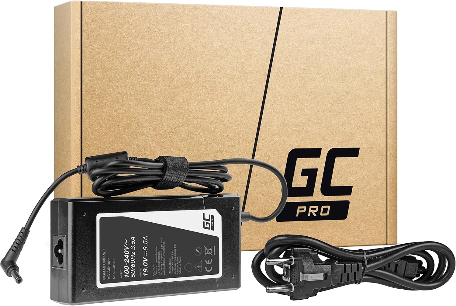 Green Cell Pro Laptop Power Charger 19V 9.5A 180W Compatible with MSI GT60 GT70 GT680 GT683 ASUS ROG G75 G75V G75VW G750JM G750JS