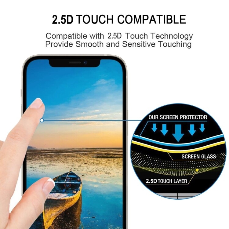 Full Glue Full Screen Tempered Glass Film For iPhone 13 mini - 4