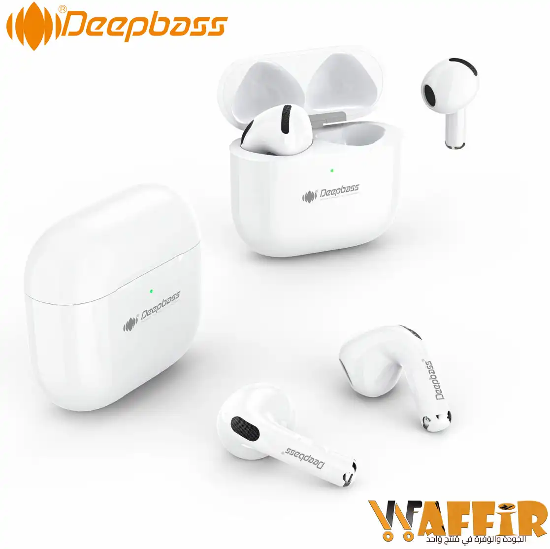 DeepBass X6 Écouteurs Bluetooth TWS-X6 True Wireless redéfinissent sans fil Bluetooth, Deep Bass Headphones X6 connexion stable haute qualité Waffir.Ma DEEPBASS Maroc
