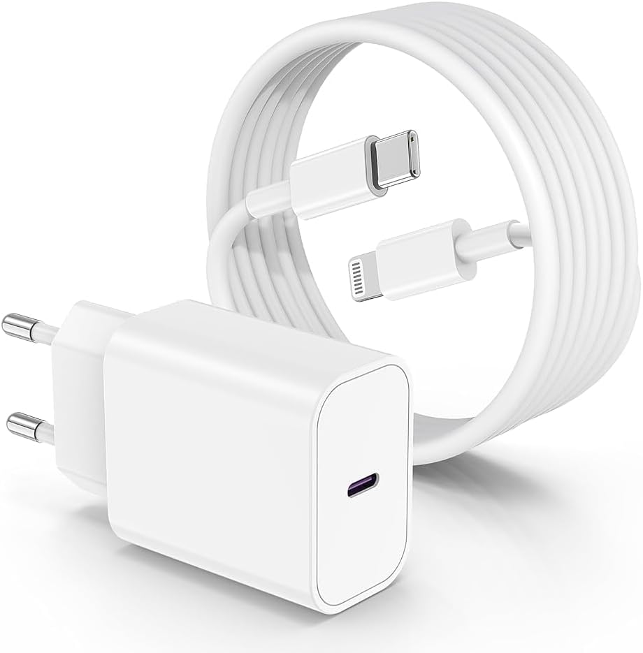 Fast Charger iPhone 14 13 12, 20W USB C Charger with 2m USB C to Lightning Cable for Apple iPhone 14/14 Pro/13/13 Pro Max/12/12 Pro/11/iPad