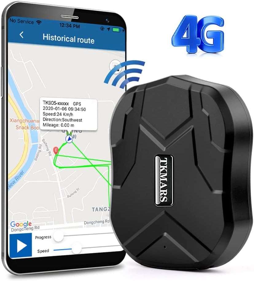 TK905 Magnetic 4G No Subscription GPS Tracker - Real Time Tracking 5-15m Powerful Magnet Battery 5000mAh Geolocation Car Motorcycle Motorhome Boat