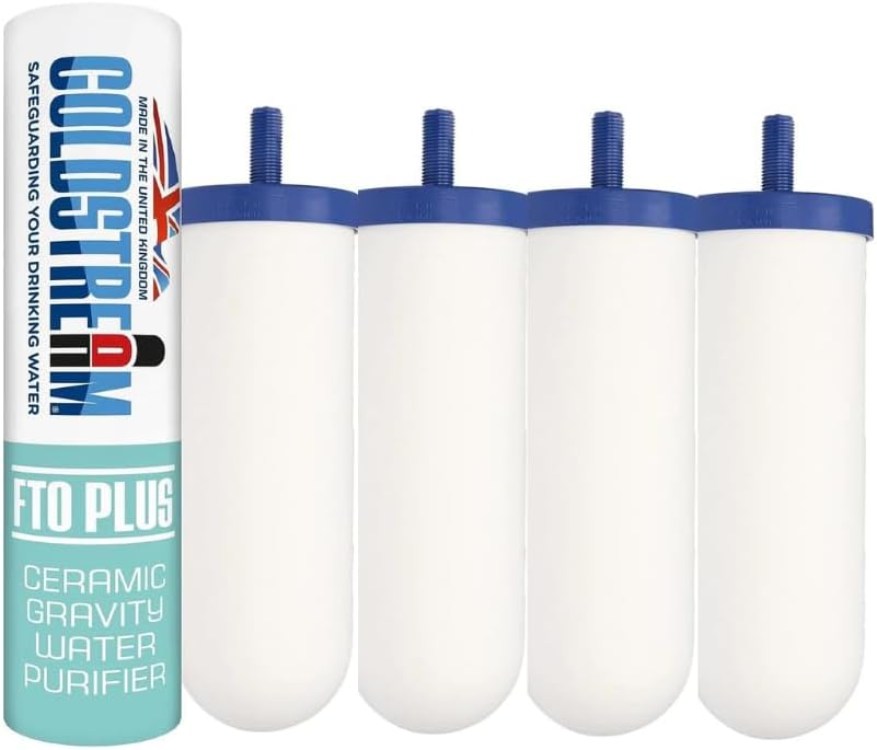 Coldstream CF163W Gravity Replacement Filter (Pack of 4), Updated Compatible with Stainless Steel Gravity Filter Housings