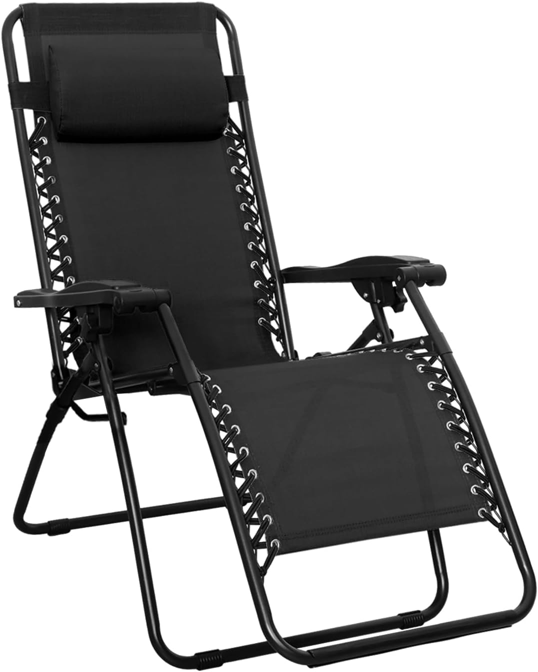 Amazon Basics Zero Gravity Folding Camping Chair, Black, 90 x 66 x 110 cm