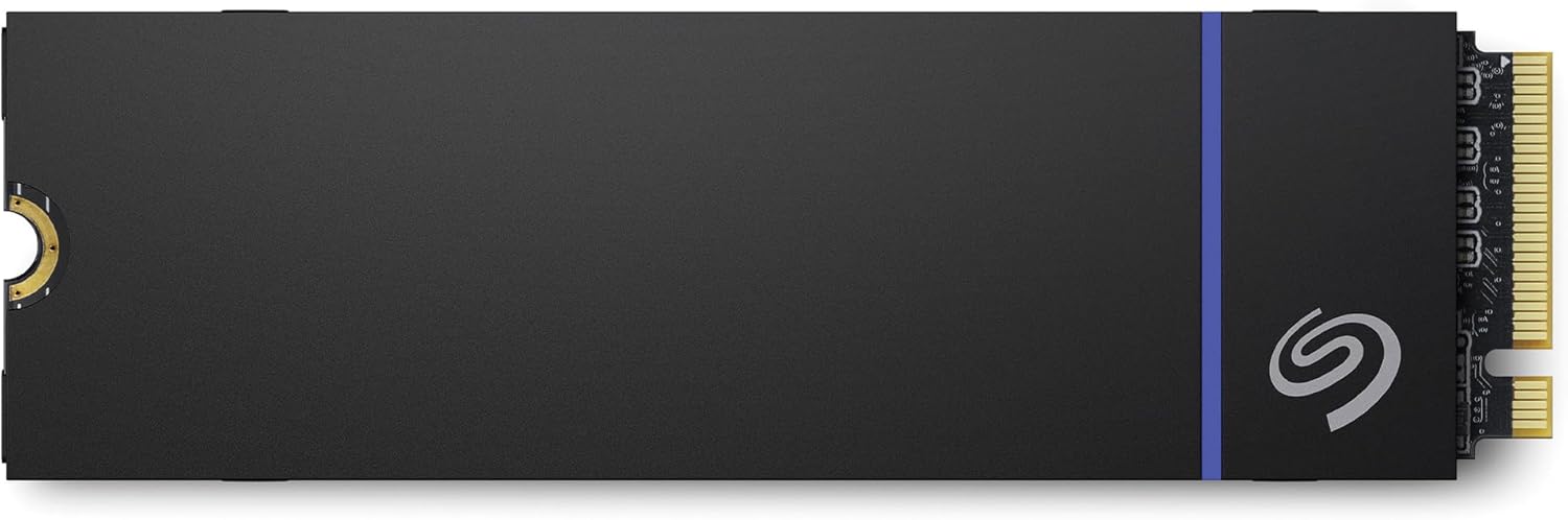 Seagate Game Drive for PS5, 1TB, NVMe Internal SSD - NVMe 1.4 PCIe 4th Gen Officially Licensed, Up to 7300MB/s with Heatsink (ZP1000GP3A2001)