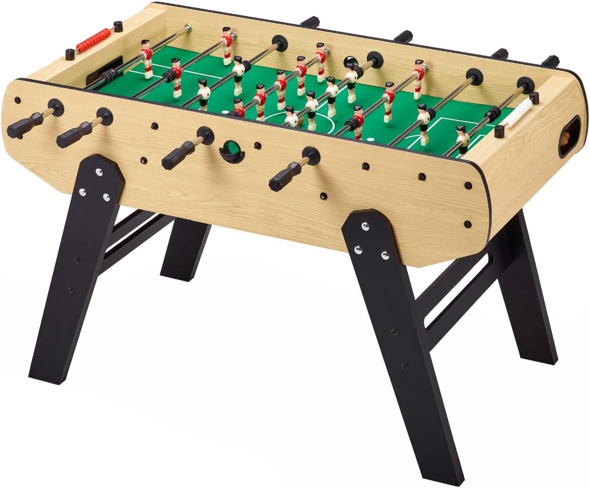 Kangui Adult Table Football Table – Sturdy – Telescopic Bars – 2 to 4 Players – 3 Cork Balls Included