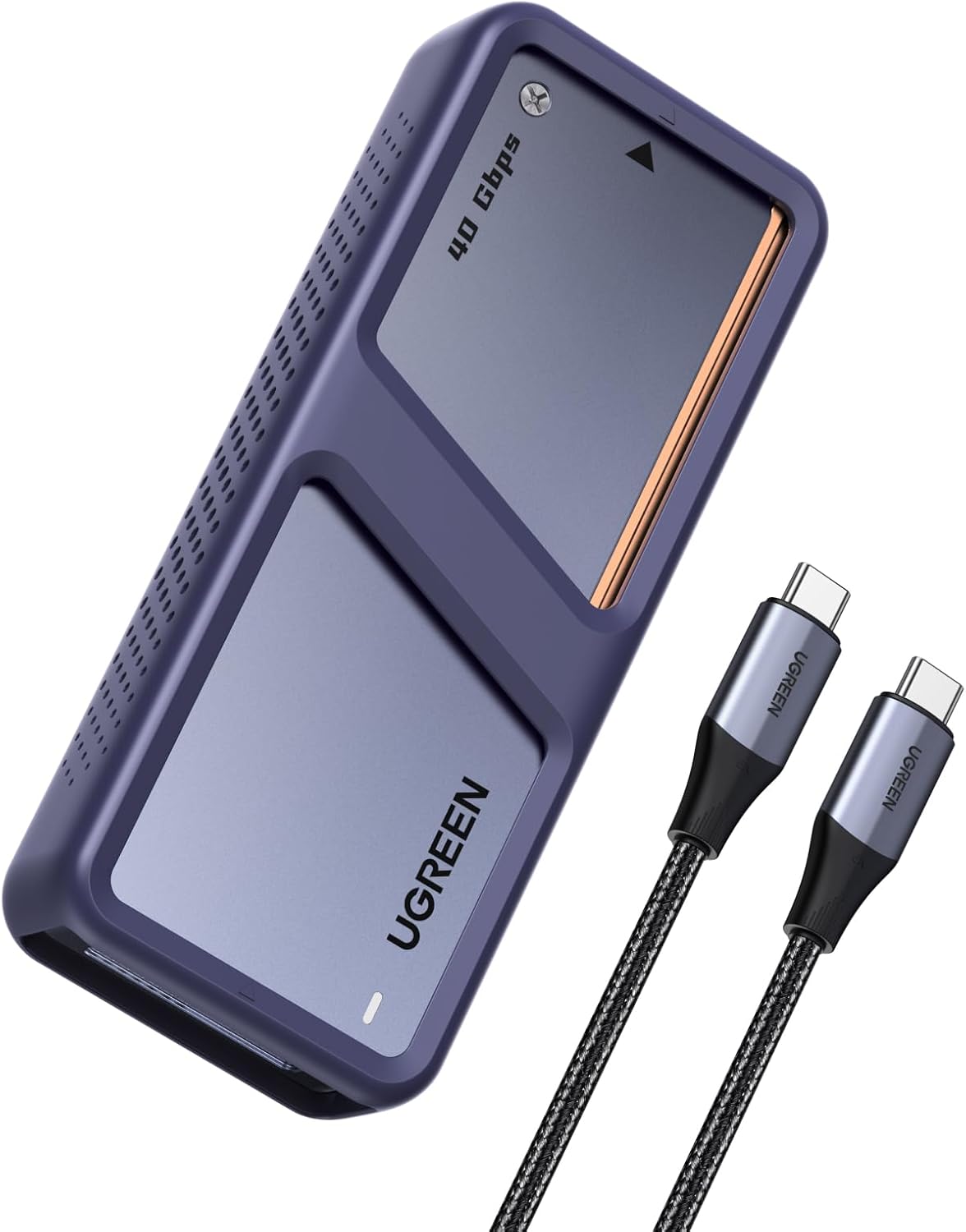 UGREEN M2 40Gbps SSD Enclosure with JHL7440 Chip NVMe Enclosure Compatible with USB 4 and Thunderbolt 4/3 External Hard Drive Adapter for M.2 2280 Compatible with iPhone 17 Pro Max Air MacBook PC PS5