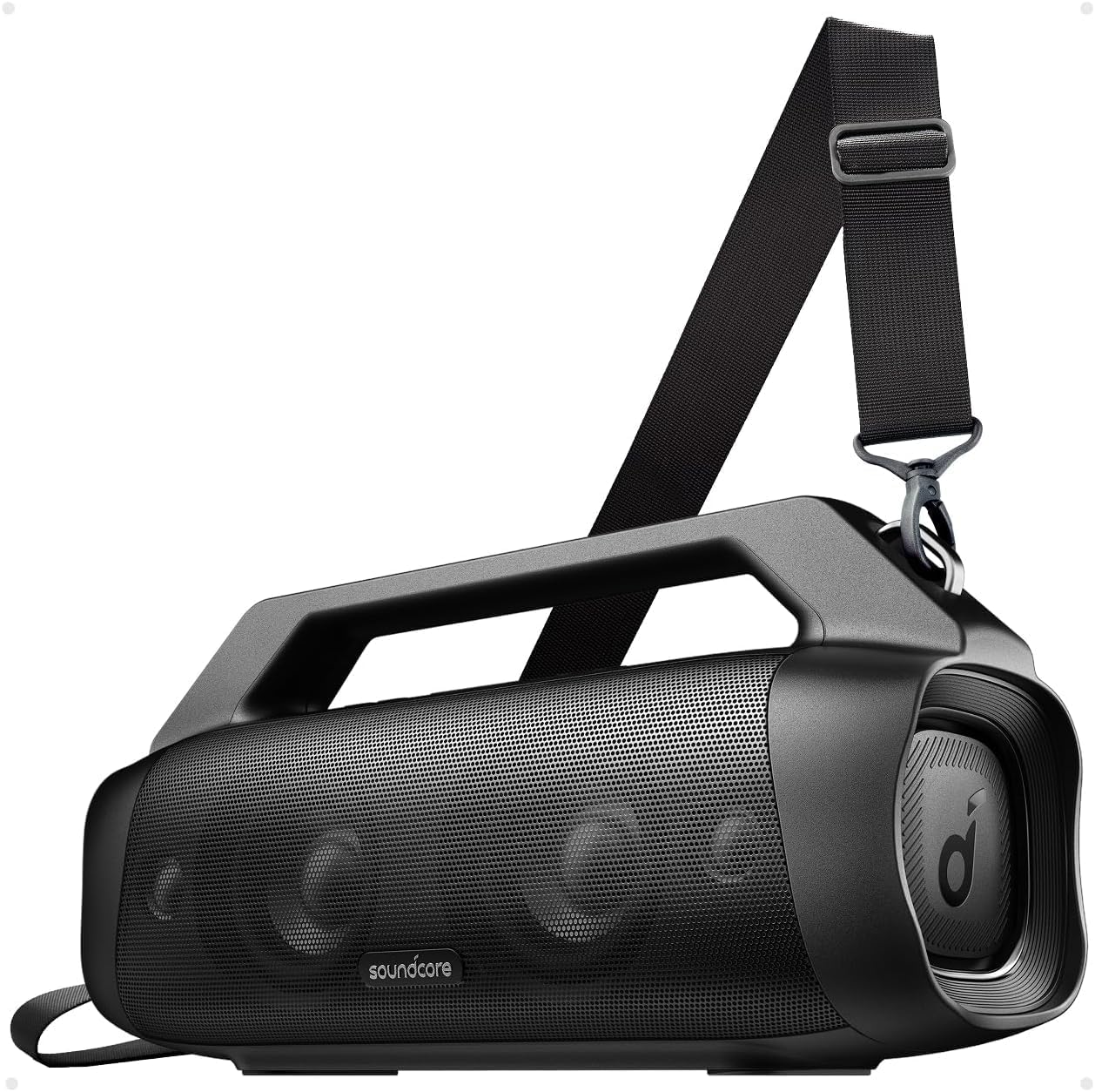 Soundcore Powerful Motion Boom Plus Bluetooth Speaker, Portable Speaker, 80W, 20H, IP67, Quick Charge Type C, Bluetooth 5.3