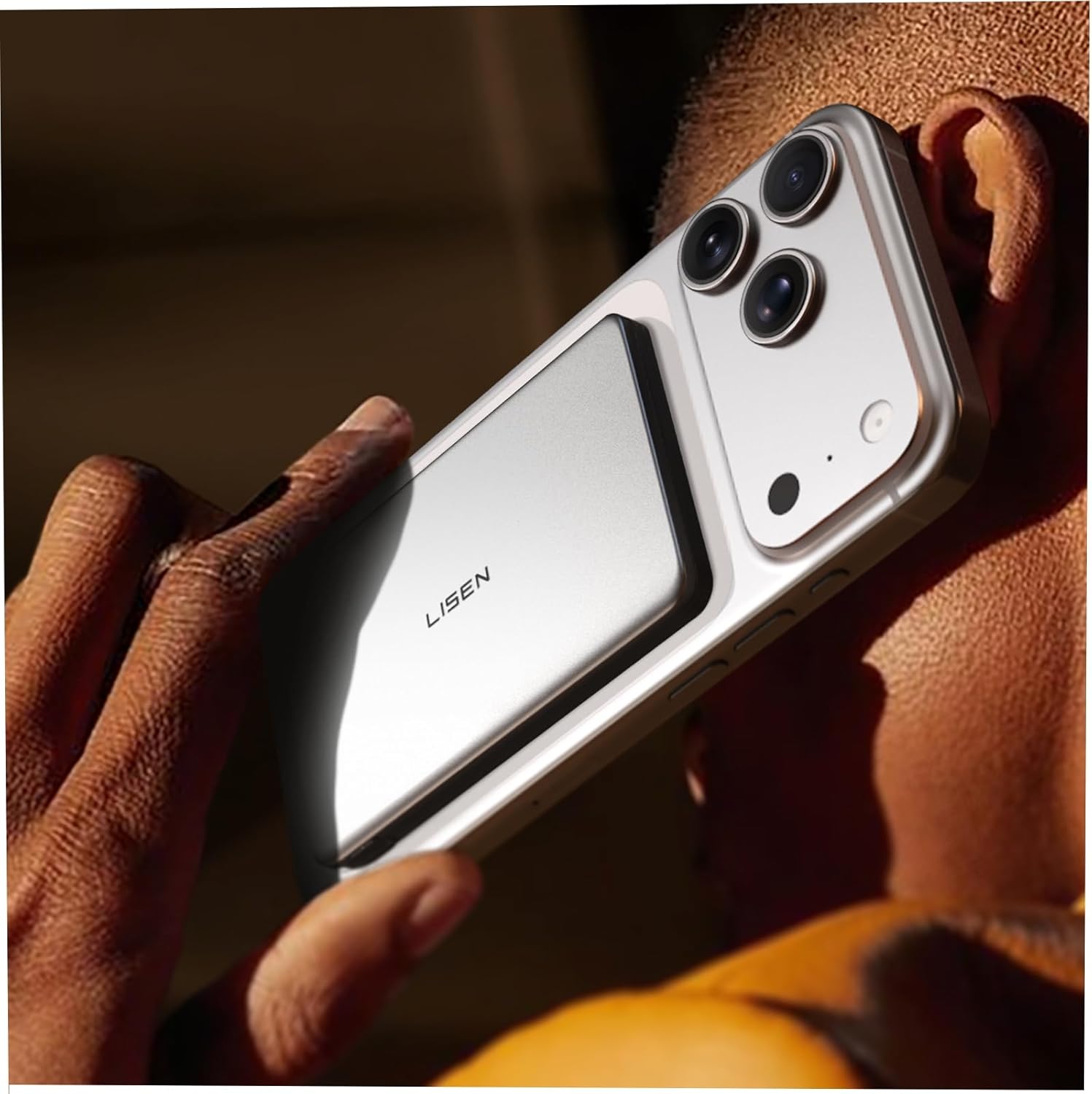 LISEN Magsafe iPhone External Battery, Ultra Slim Magsafe Magnetic Power Bank Valentine's Day Gift for Men, 5,000 mAh Mini Power Bank for iPhone 17 Air/16/15/14/13 Pro Max, Titanium Grey