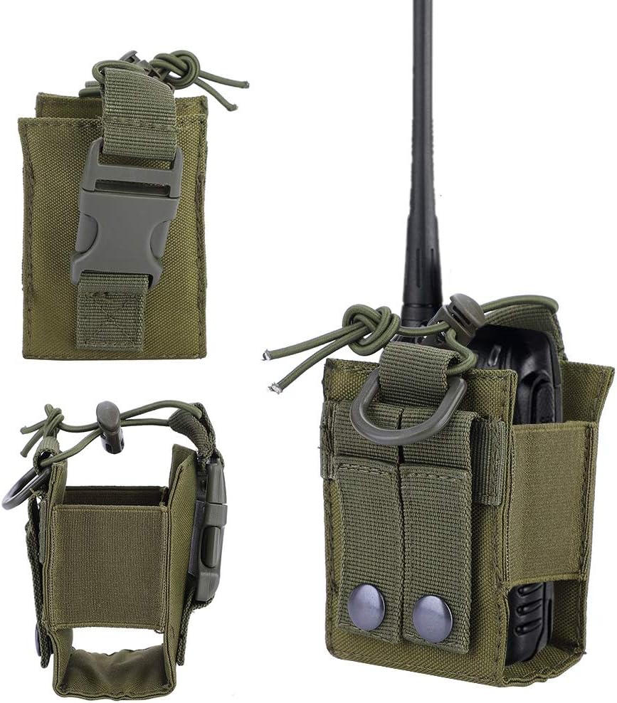 Alvinlite Outdoor Radio Holder for Walkie Talkie (Green)