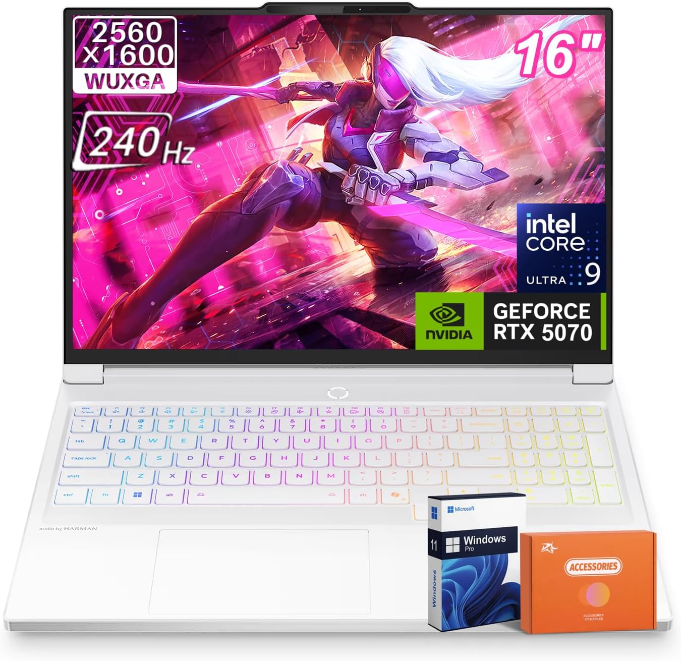 Lenovo Legion 7i Gaming Laptop, WUXGA OLED 16" 2.5K 240Hz/1ms, Intel Core Ultra 9 275HX, NVIDIA RTX 5070, 64GB DDR5, 4TB SSD, Wi-Fi 7, RGB Keyboard, Windows 11 Pro, incl