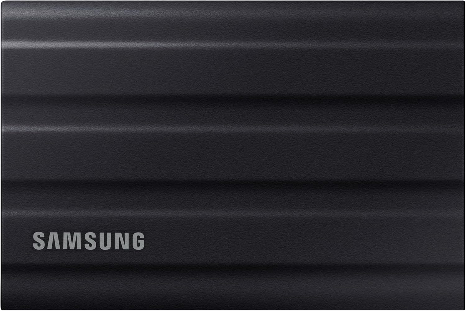 Samsung External SSD T7 Shield, 4 TB, Black, MU-PE4T0S/EU, Read/Write Speed up to 1050MB/s, USB 3.2 Gen 2