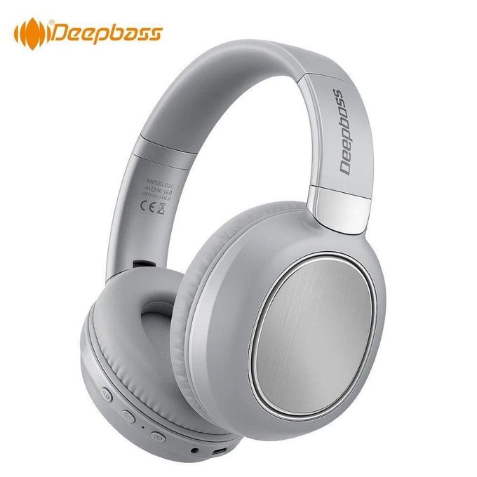 product_image_name-Deep Bass-ecouteurs Casque Bluetooth V5.3 Original + sans fil TSuppor TF Card-FM-Audio input Lithium Battery 200mAh  R20 Gris-1
