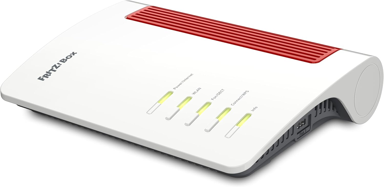 Fritz! Box 4690 International Edition - Wi-Fi 7 Mesh Router, Up to 6960 Mbps, with 1x 10Gbit WAN, 1x 10Gbit LAN, 3X 2.5G LAN, Smart Home & VPN, Free Updates, 5 Year Warranty