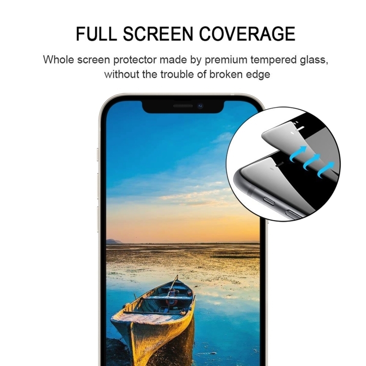 Full Glue Full Screen Tempered Glass Film For iPhone 13 mini - 2