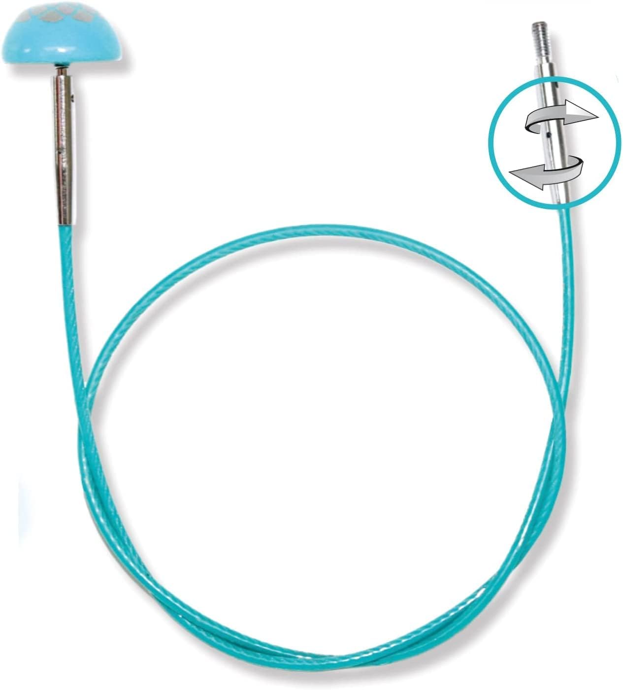 KnitPro - KnitPro 360° Swivel Interchangeable Cable for 80 cm Needle - 3 Pieces