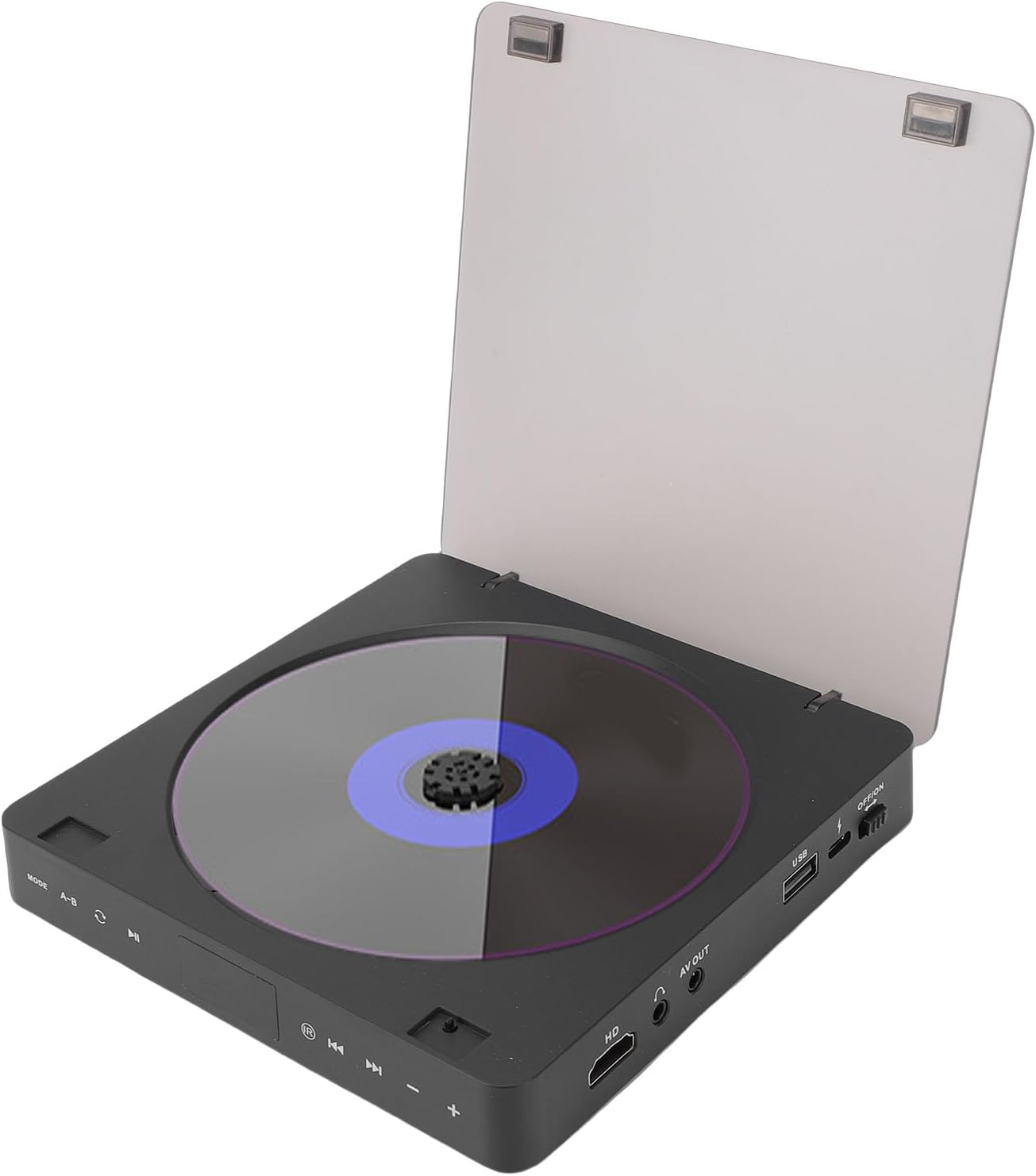 Ejoyous Blu-Ray DVD Players for TV, Compact Blu-Ray DVD Player, HDMI and AV Connection, Full HD 1080P Conversion, for Smart TV, Projector, Display