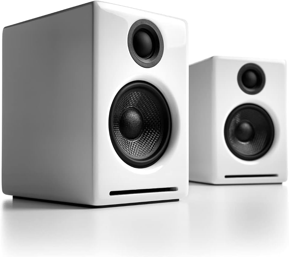 Audioengine A2 Plus Wireless Bluetooth Desk Speakers - 60W Computer Speakers for Music and Gaming