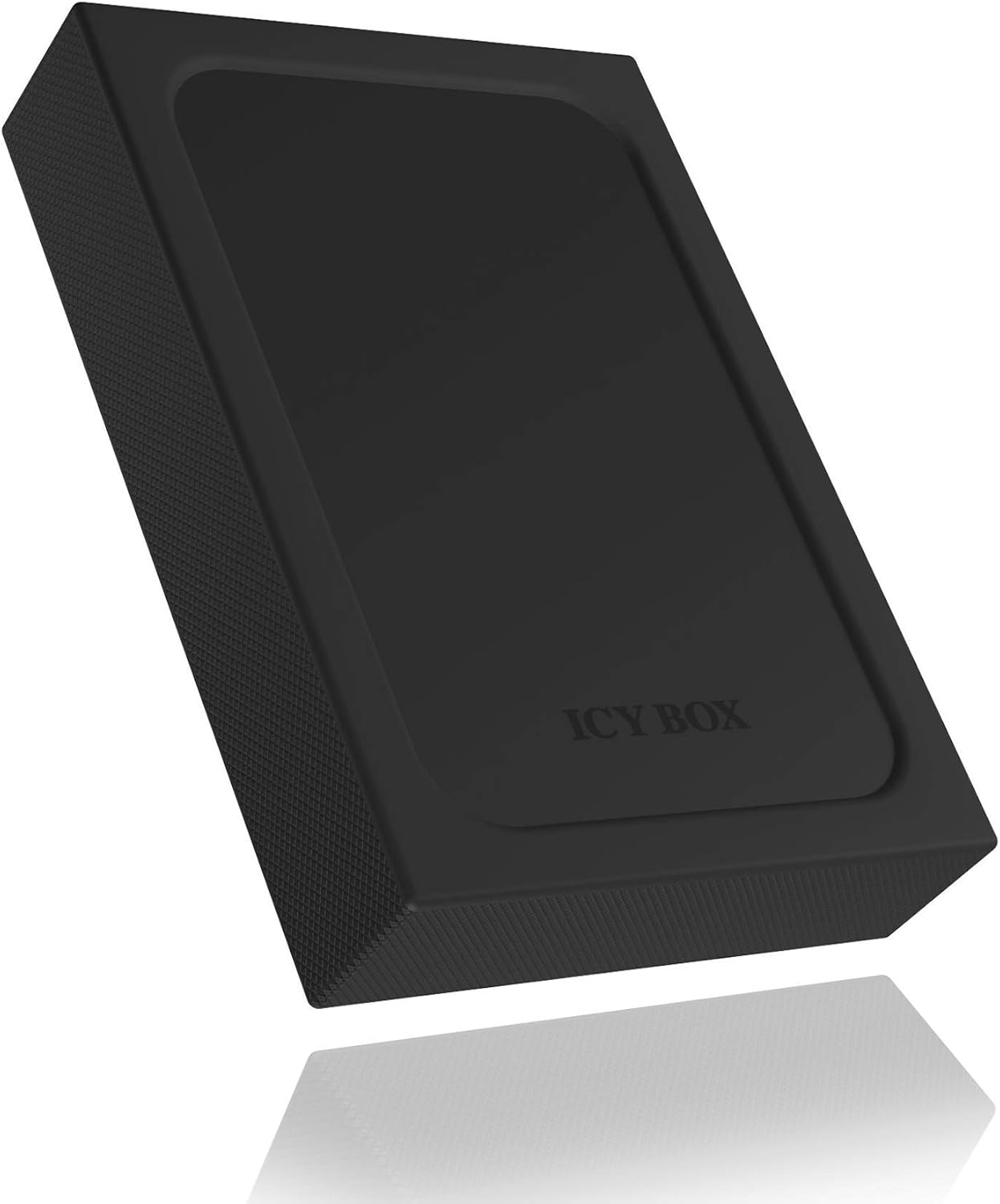 ICY BOX External enclosure with write protection switch for 1x 2.5 inch HDD/SSD, USB 3.0 (UASP), Silicone Protection, SATA-III up to 15 mm construction height, IB-256WP