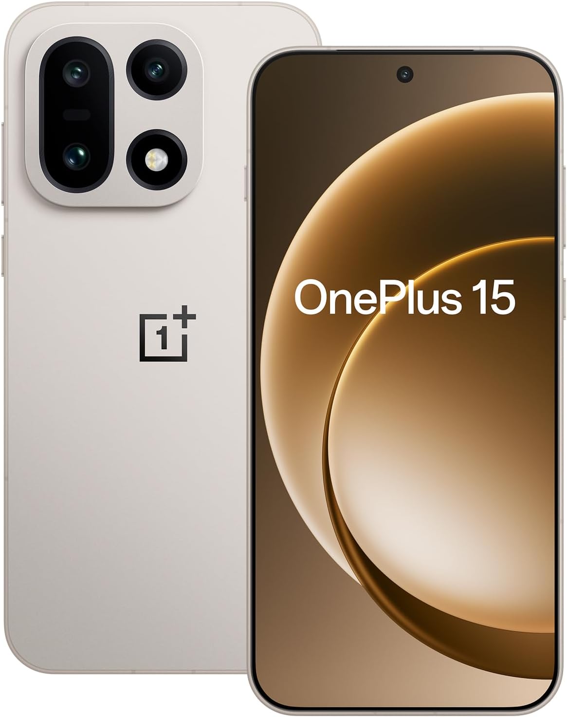 OnePlus 15 Tri-Chip AI Smartphone with Snapdragon 8 Elite Gen5, 6.78" 165Hz Display, 7300mAh Battery and 50MP Triple Camera, 16GB RAM+512GB Storage, Sand Storm - Extended Warranty 3 Year Warranty