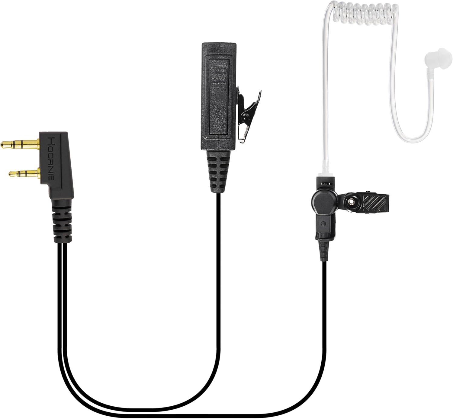 Heavy Duty Headphones for Kenwood Radios | Compatible with TK-3301, TK-3401D, TK-3501, TK-3701D, NX-220, NX-320 and More | Gold Plated Plug + 10 Earplugs