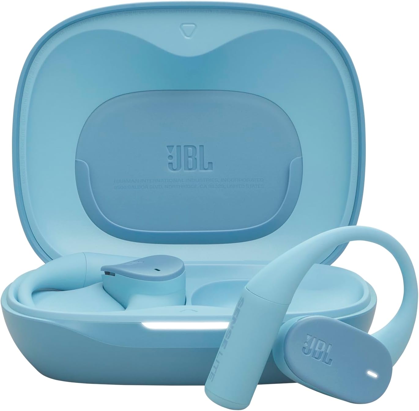 JBL Sense Lite True Wireless Open Earbuds, Ear Hook, Air Conduction, JBL OpenSound, 32 Hours Battery Life, IP54 Waterproof, Compatible with JBL Headphones, Blue