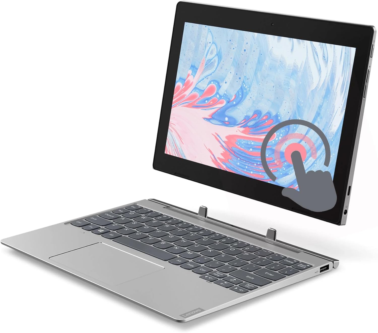 Lenovo IdeaPad D330 2-in-1 Touch Screen Laptop, 10.1 Inch (1280 x 800), Intel Celeron N4000, 4GB RAM, 64GB SSD, Japanese QWERTY Keyboard, Windows 11 Pro (Refurbished)