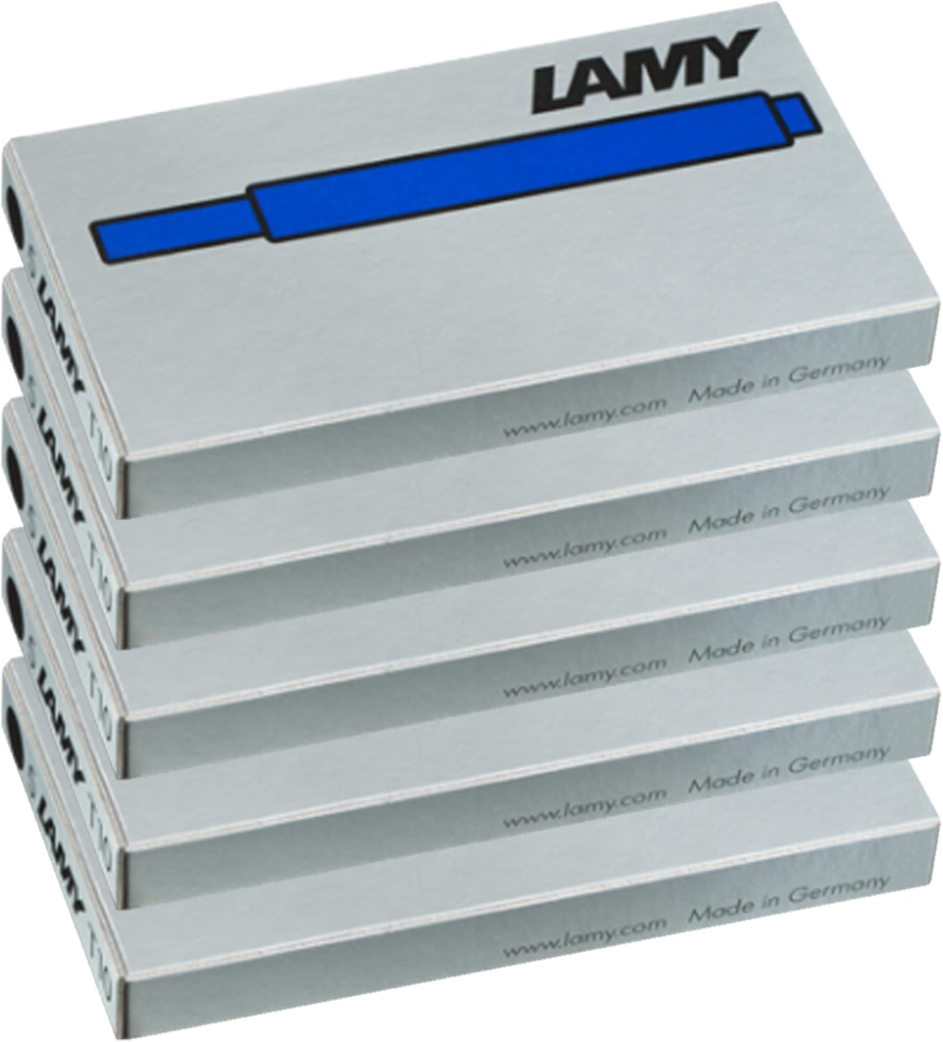 Lamy T10 Blue Ink Cartridges - 5 Packs of 5 Cartridges