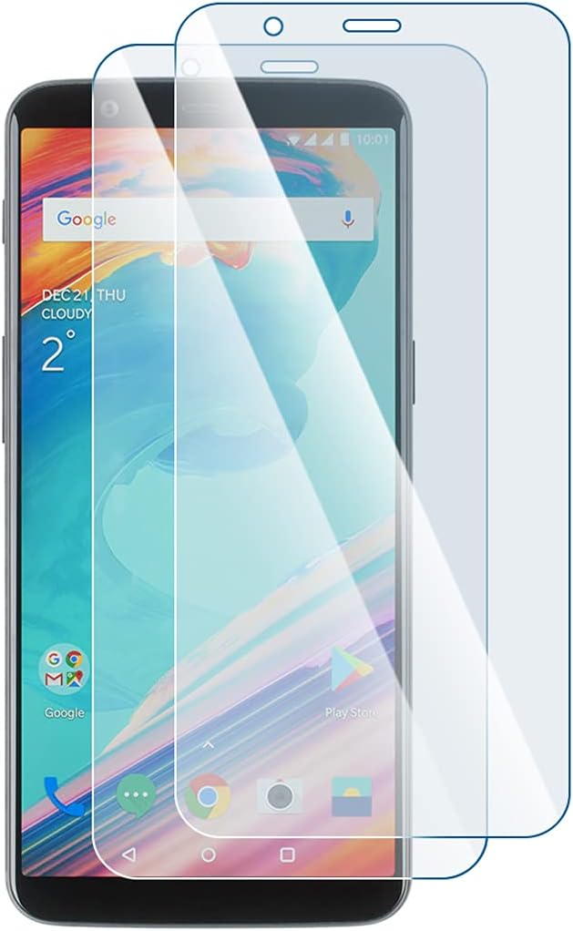 KARYLAX - Flexible Glass Screen Protector, 9H Hardness, Anti-Scratch, Screen Protector for OnePlus 5T Smartphone (Pack of 2)