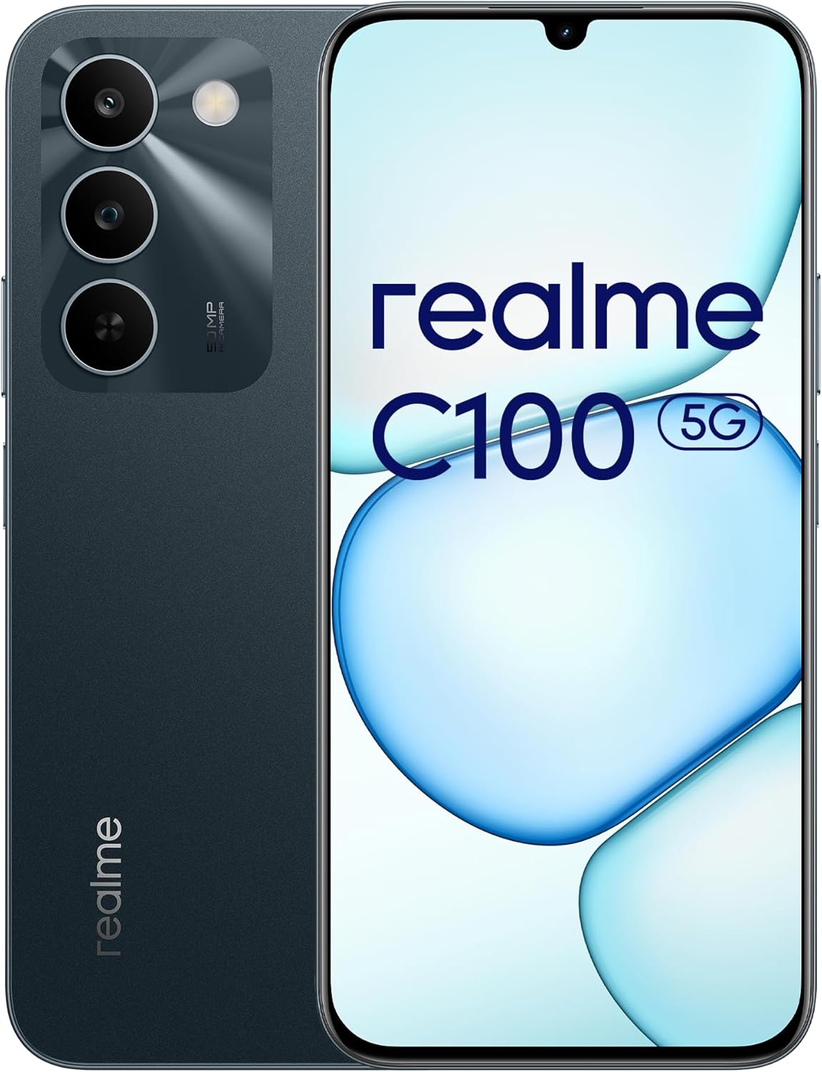 realme C100 5G Smartphone, Titan Battery 7000mAh, 24GB Dynamic RAM + 256GB, 144Hz Display, Military Shock Resistant, 45W Charging, 50MP AI Camera, Dual SIM, Android 16, Blooming Design, Green
