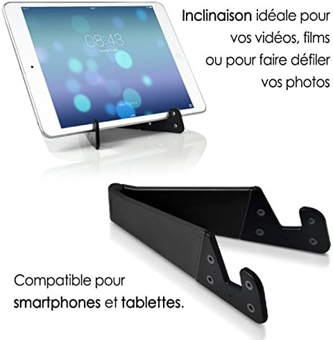 KARYLAX Seluxion Universal Foldable Pocket Stand for Microsoft Surface 3, Surface Pro 3, Surface Pro 3 Tablet and Smartphone Black