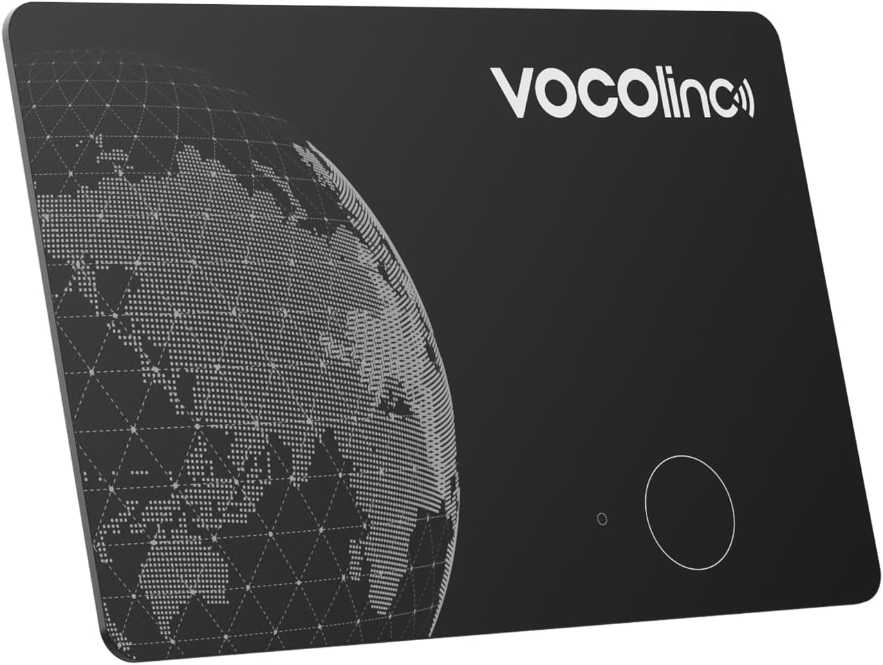 VOCOlinc Dual System Air Tag Tracker, Rechargeable Wallet Tracker Card Compatible with iOS Apple Locate or Android Google Locate App, Locator for Wallet, Bag, Suitcase, Pack of 1