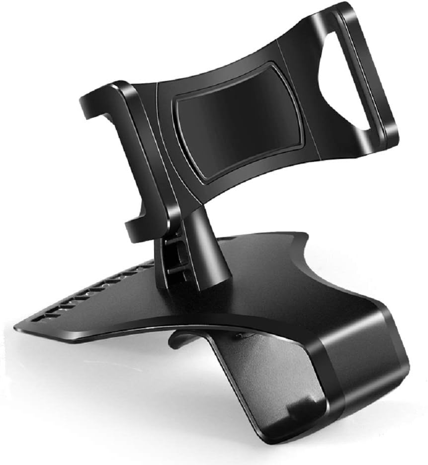 3 in 1 Car GPS Smartphone Holder: Dashboard/Visor Clamp + AC Grid Clip for HTC Aria - Black