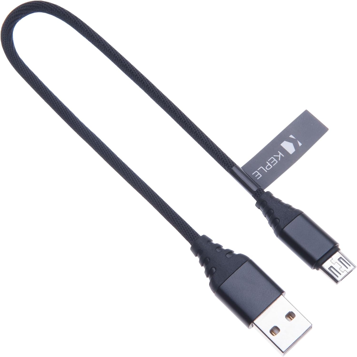 0.25m Micro USB Cable Fast Charge Android Sync Cable Nylon Braided Compatible with Microsoft Lumia 930, 735, 650, 640, 635, 630, 625, 550, 510, 520, 515 Smartphone