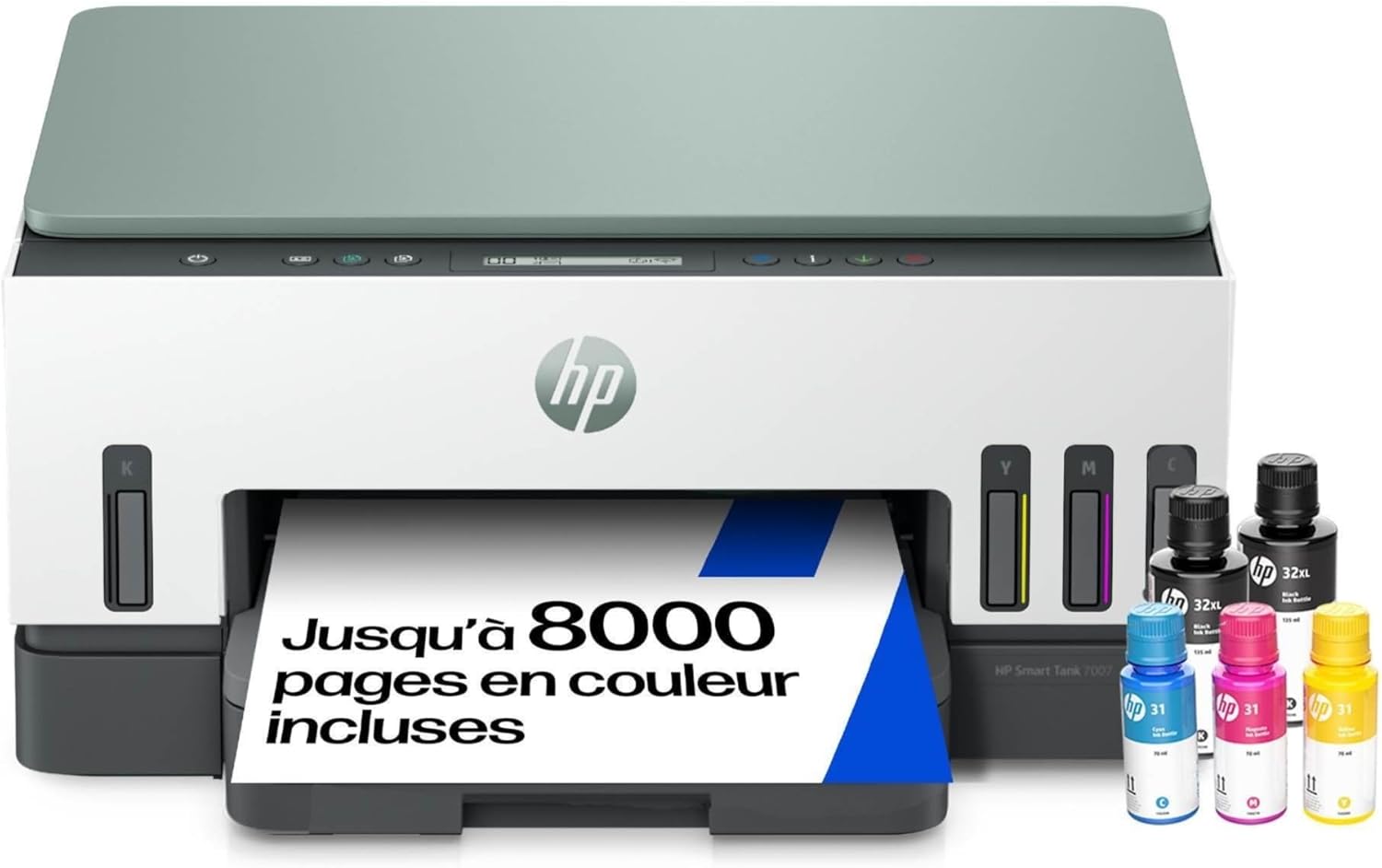 HP Smart Tank 7007, A4, Wi-FI, Automatic Duplex Printing, Scan & Copy, Up to 3 Years Ink Included, White